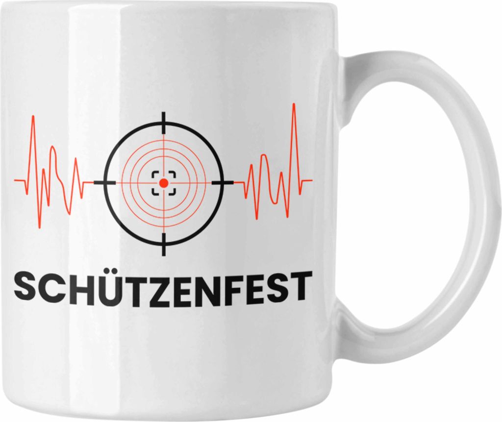 Trendation - Schützenfest Tasse Geschenk Schütze Sportschütze Geschenkidee (Weiß)