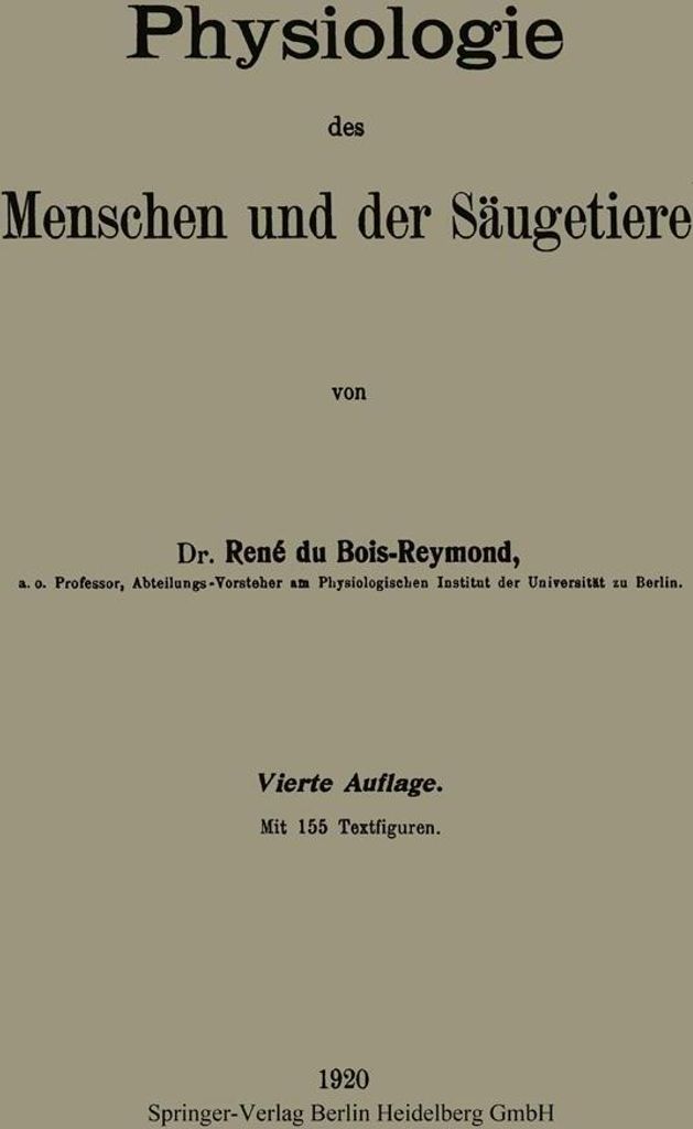 Physiologie des Menschen und der Säugetiere