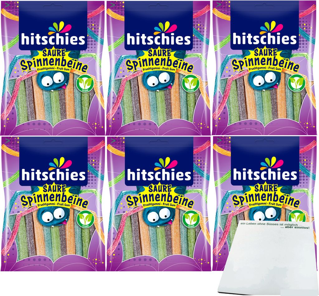 hitschler hitschies Saure Spinnenbeine 6er Pack (6x125g Produktbild 