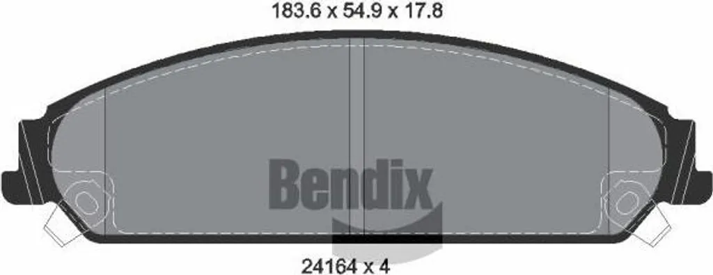 Plaquettes BENDIX BPD2101 haute performance, conformes OE 05142559AA