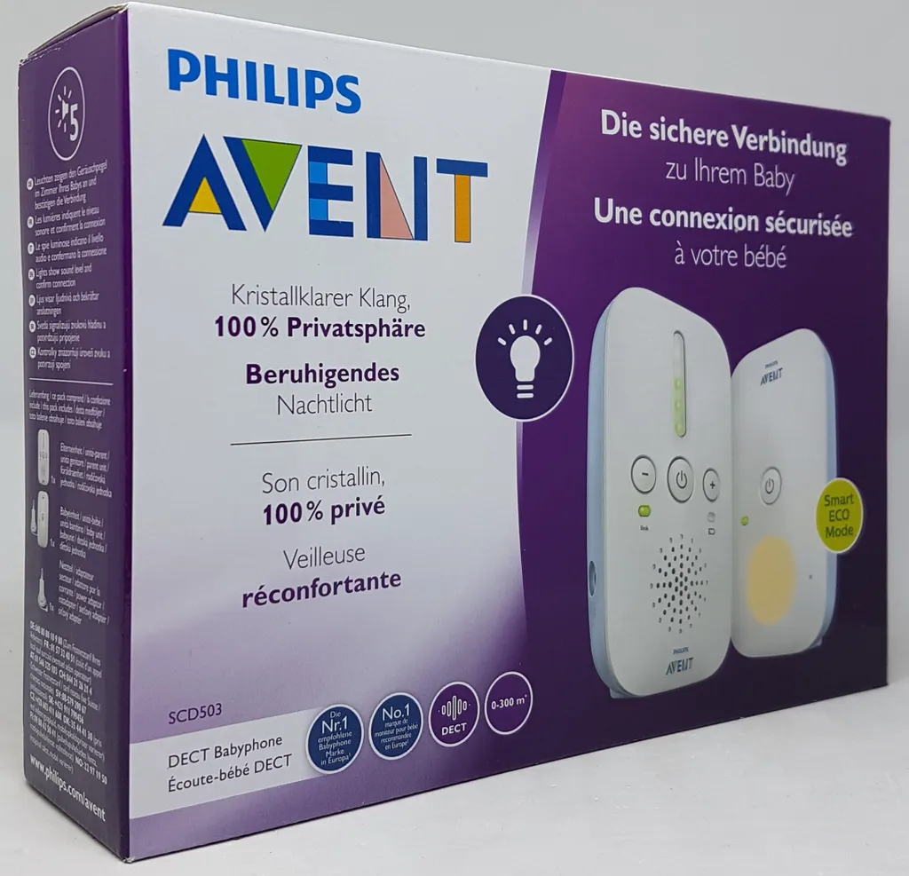Philips AVENT SCD503/26 Écoute-bébé DECT avec Mode Smart ECO Basse Conso - 11