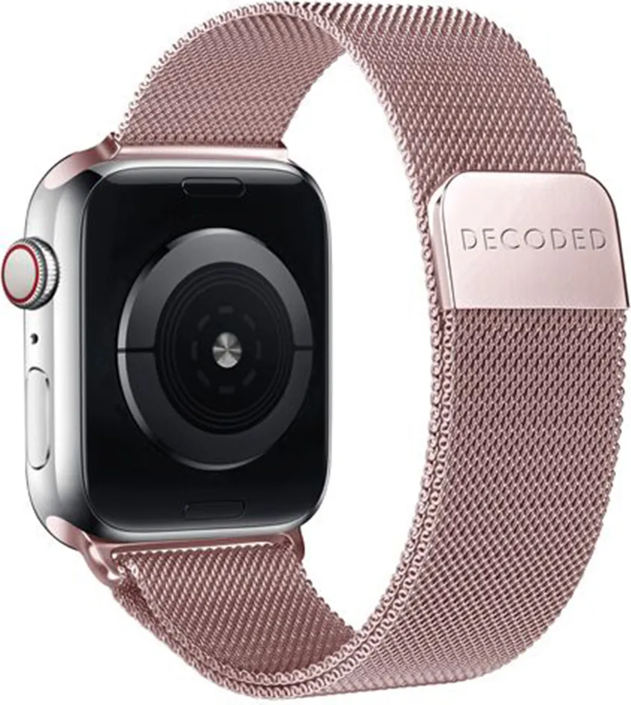 Bracelet en acier inoxydable rose pour Apple Watch 38/40/41/42mm
