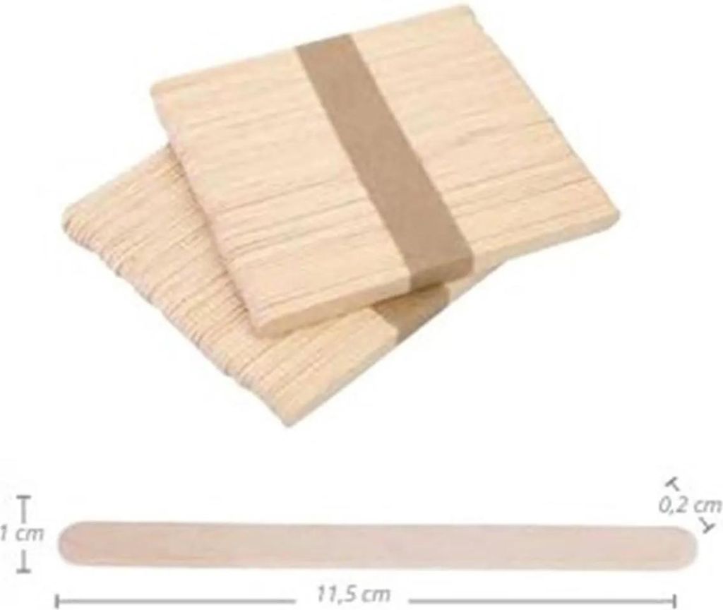 Eurostil Madera Bolsa De Espatulas 115x110mm Pack 100un