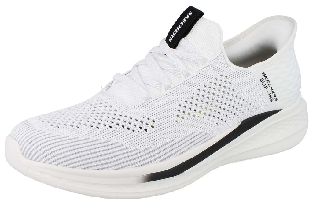 SKECHERS Relaxed Fit Slip-ins Herren Sneaker weiß Textil Produktbild 