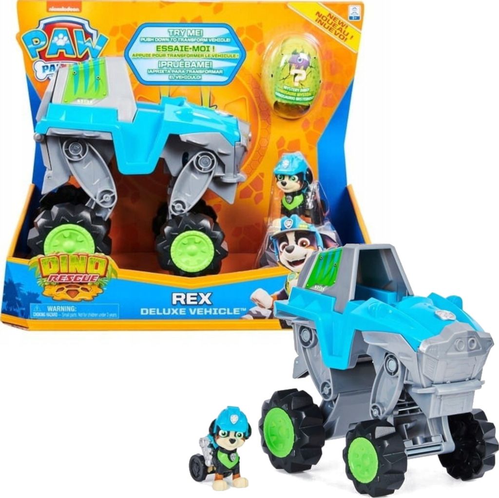 PAW Dino Rescue Rex Veicolo Deluxe Immagine del prodotto 