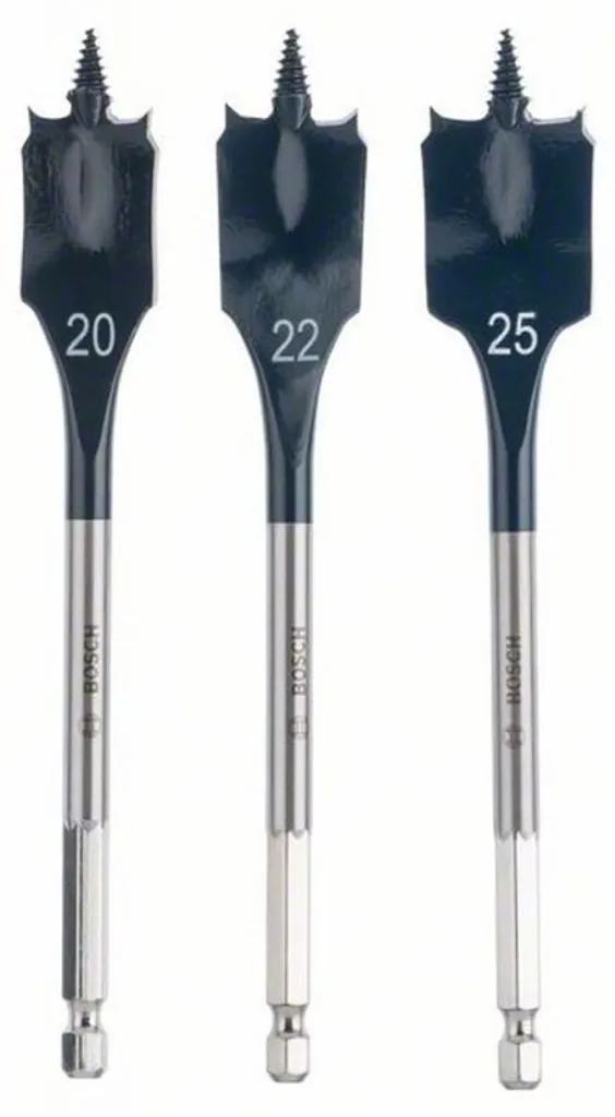Set de mèches plates bois Self Cut Speed 16/20/25 mm pour perçage rapide