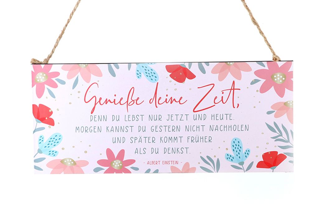 Schild Genieße Deine Zeit Metallschild Kaufland.de