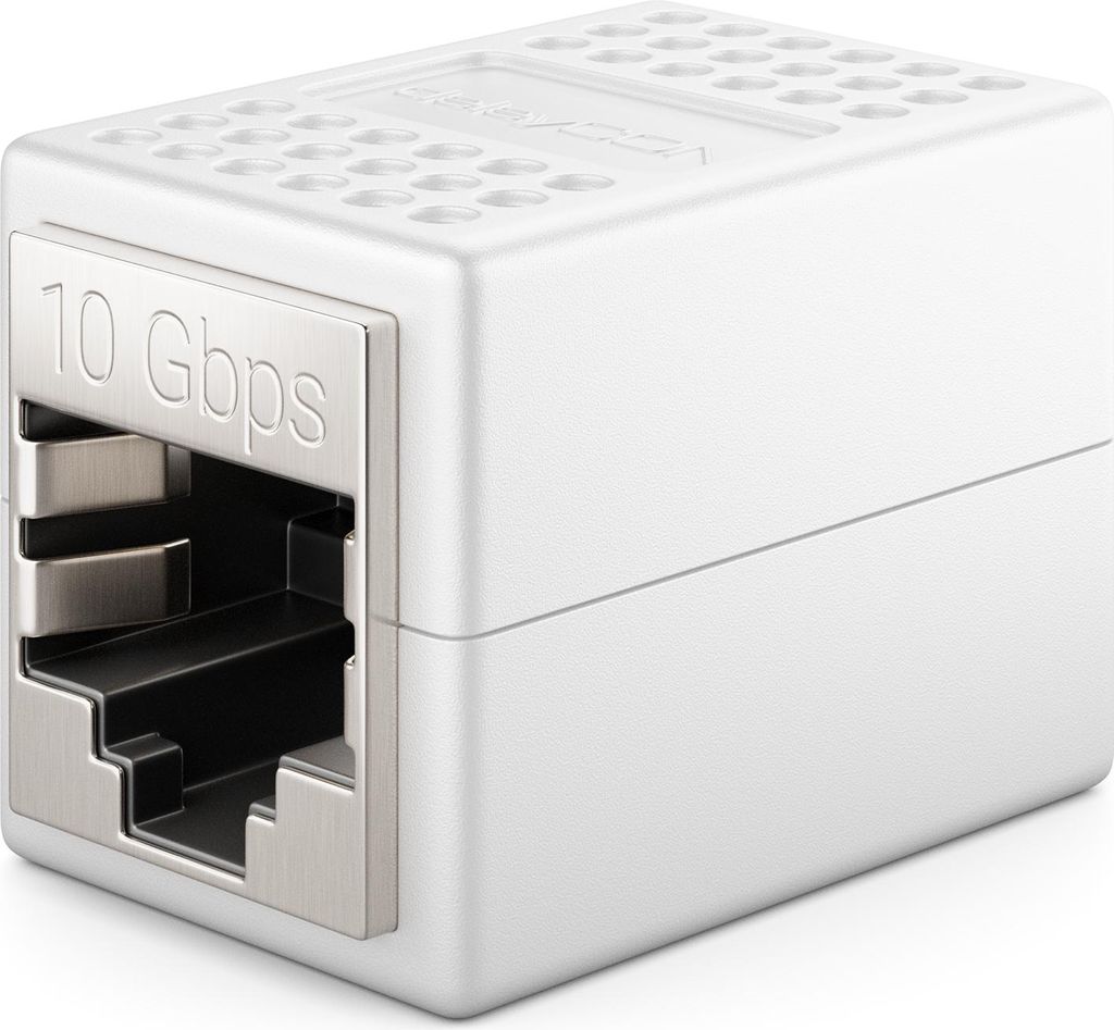 deleyCON LAN Kabel Verlängerung RJ45 Kupplung (10 Gbit/s) Verbinder für Cat8/Cat7/Cat6/Cat5 Ethernet Cable Patchkabel Netzwerkkabel Netzwerk Adap...