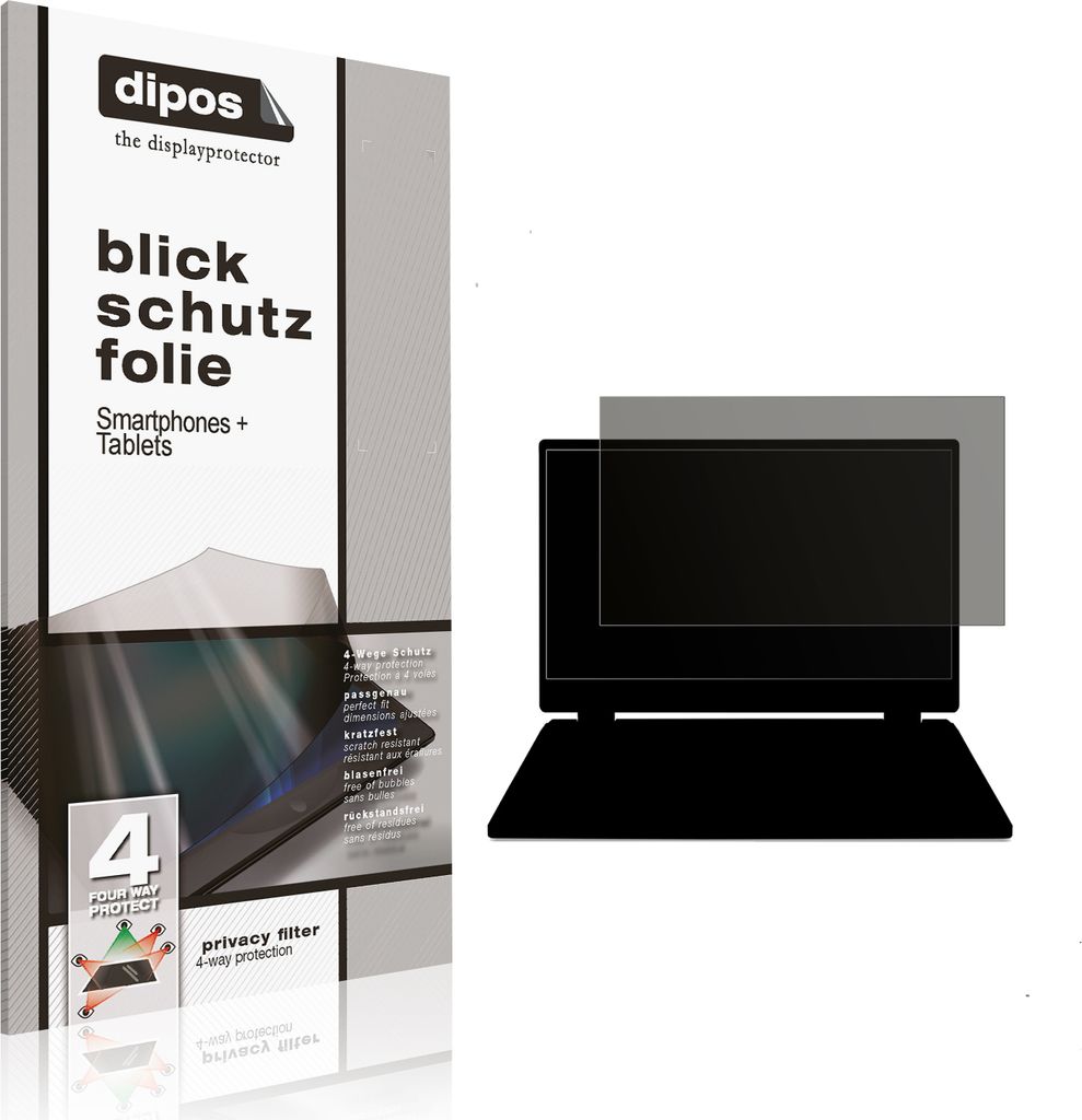 Blickschutzfolie für Acer Nitro 17 AN17-42 matt Schutzfolie Folie Display Schutz dipos