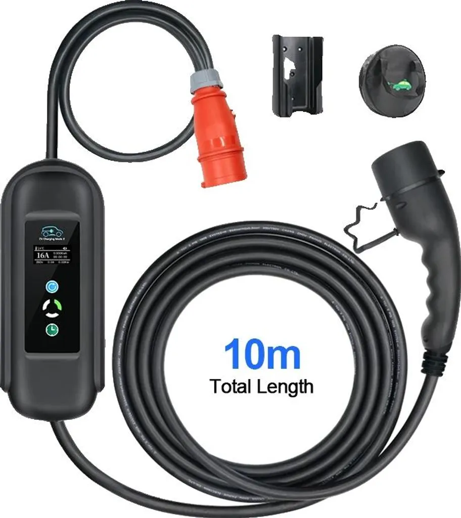 Chargeur 11kW Type 2 courant réglable pour véhicule électrique Beige
