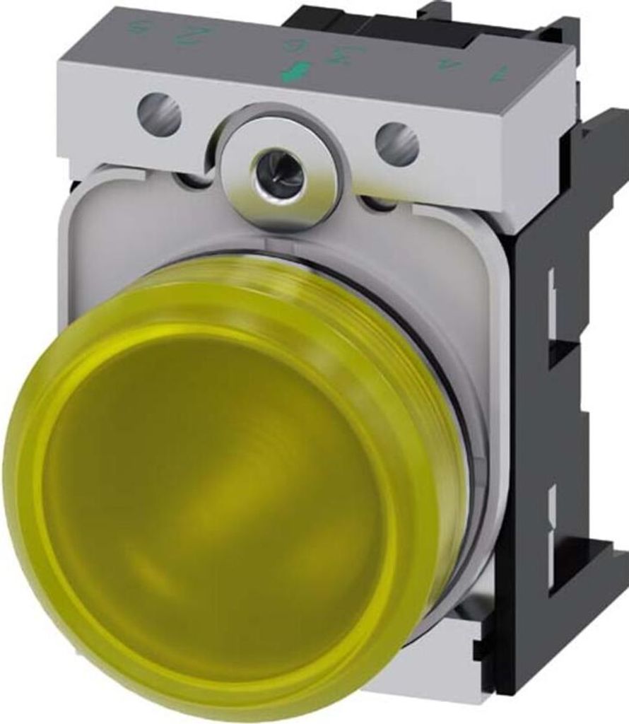 Siemens Indus.Sector Leuchtmelder 22mm,rund,gelb,Linse 3SU1152-6AA30-1AA0