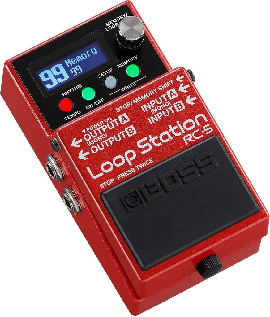 Boss RC-5 Loop Station mit 13 Stunden Aufnahmezeit und 99 Phrasenspeichern