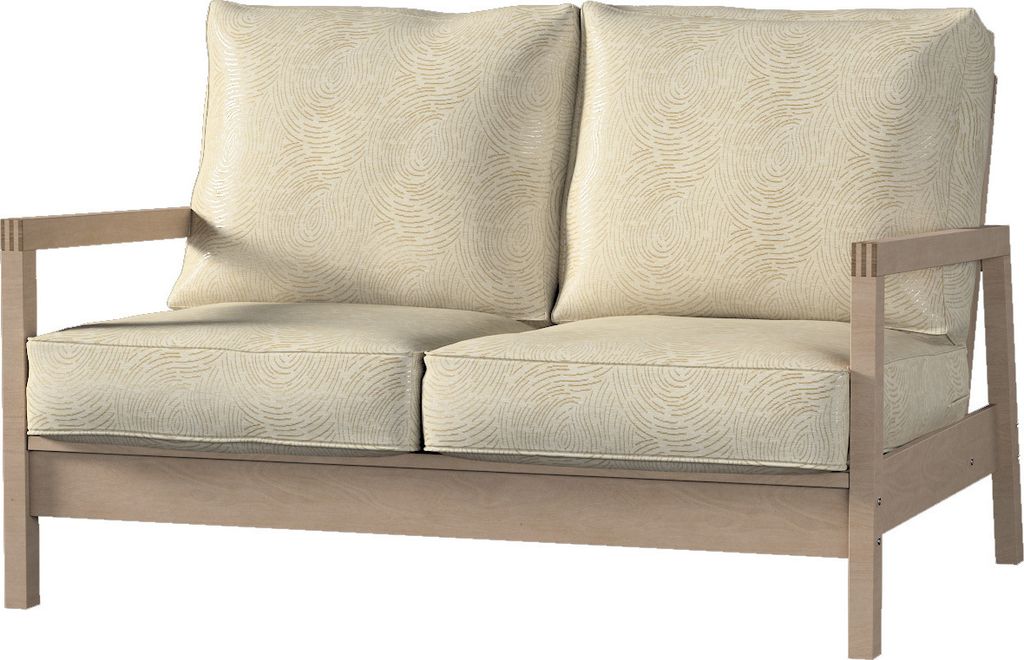 Dekoria Bezug für Lillberg 2-Sitzer Sofa, beige-golden, Sofahusse, Lillberg 2-Sitzer