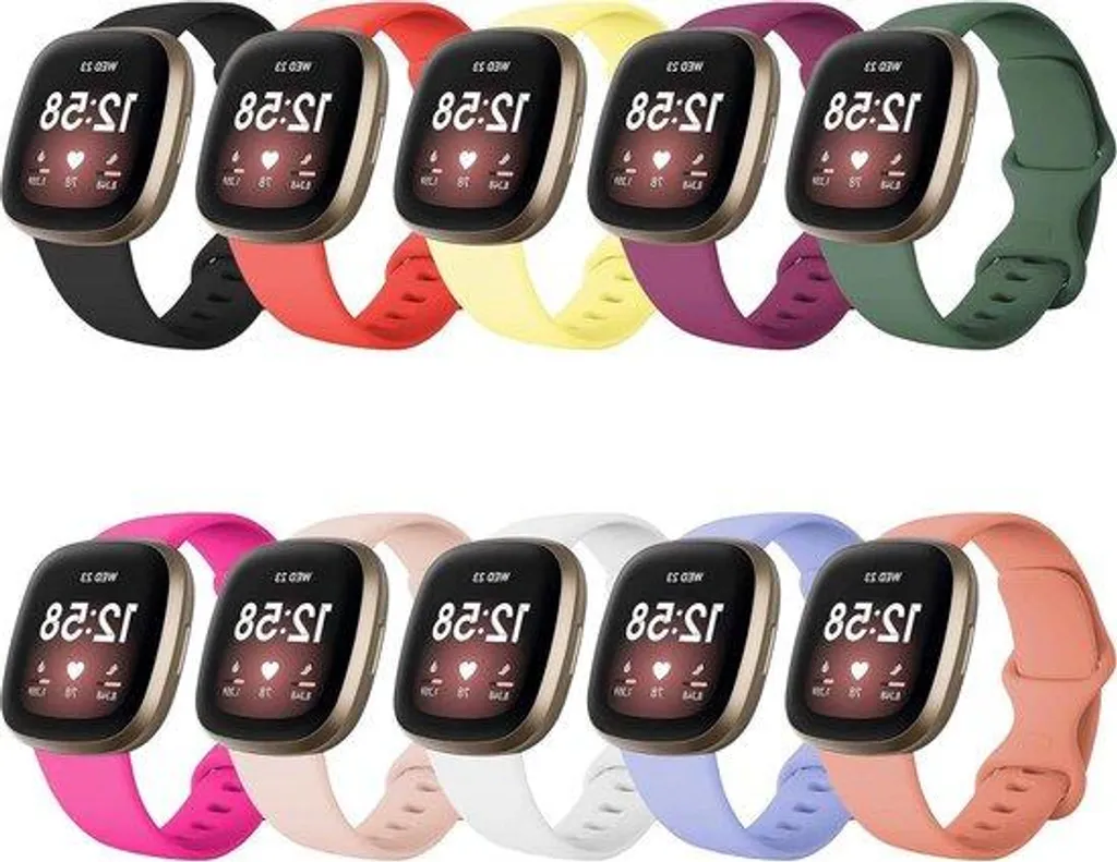 Bracelet silicone Fitbit Versa 4 anti-irritation - Confort durable