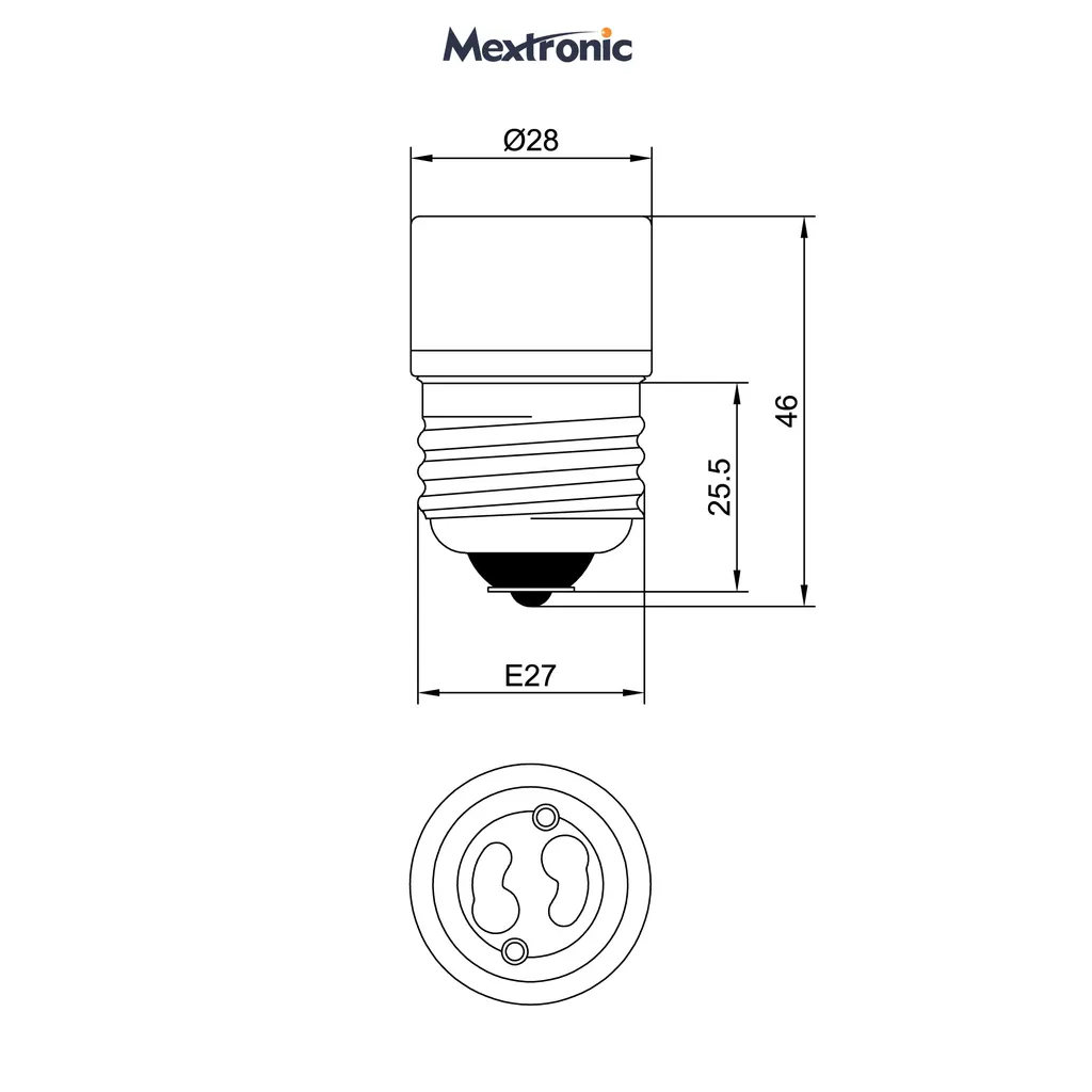Adaptateur de Lampe E27 pour Ampoule GU10 - Douille de Conversion x2 - 2