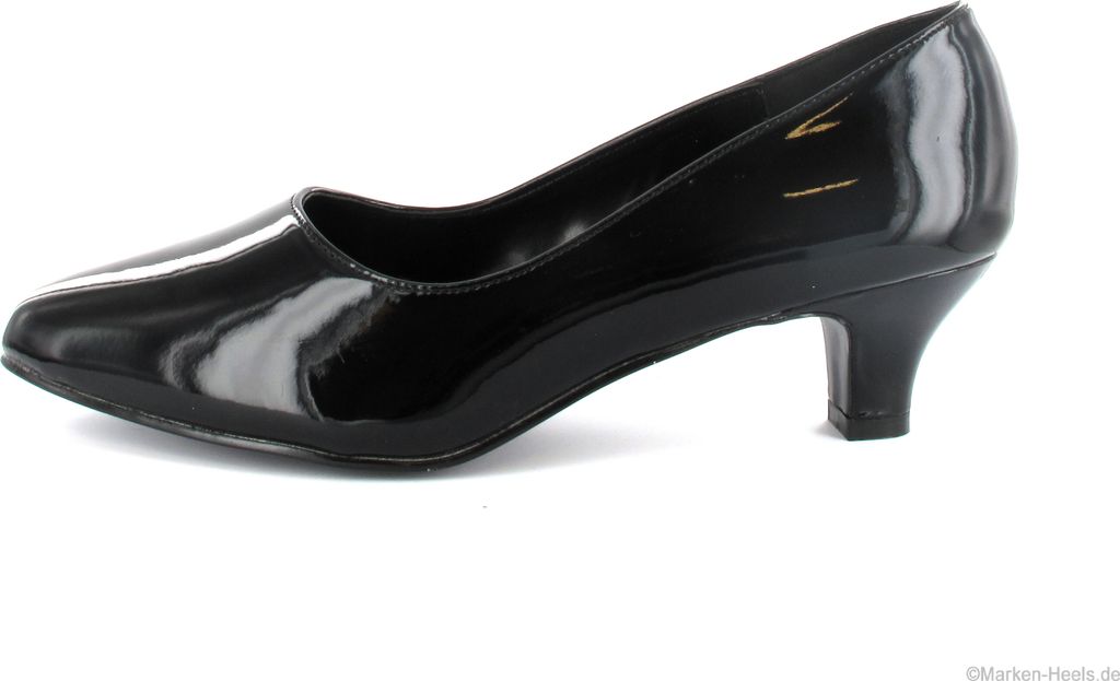 FAB-420 Damen Pumps von Pleaser Pink Label, Schwarz Lack , EU 46, US 16