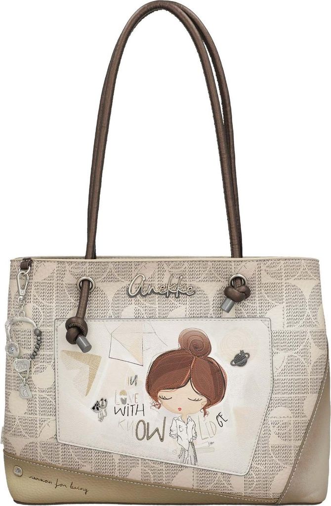 Anekke Schultertasche Sophia Tote Bag Multicolor beige