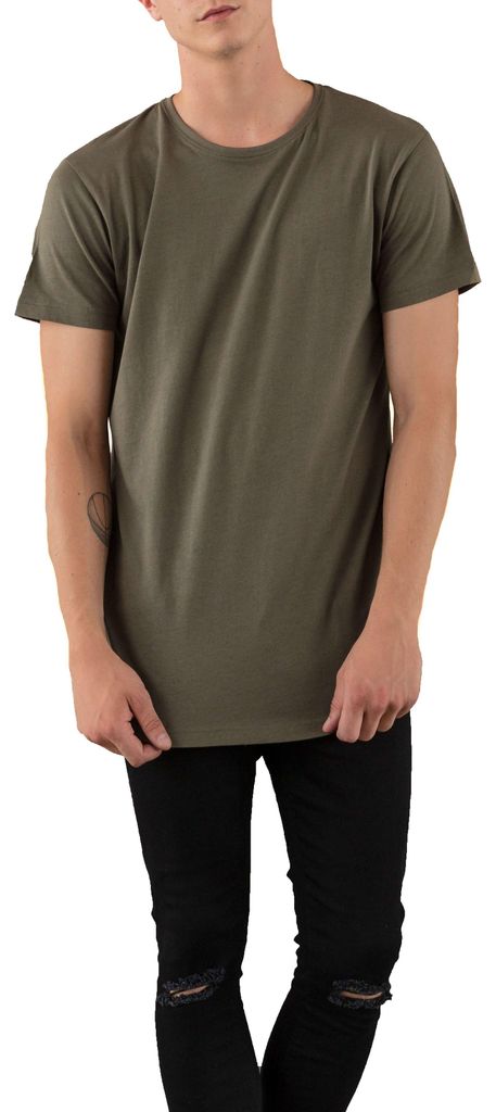 Mivaro Herren T-Shirt extra lang - Longshirt aus Baumwolle Produktbild 