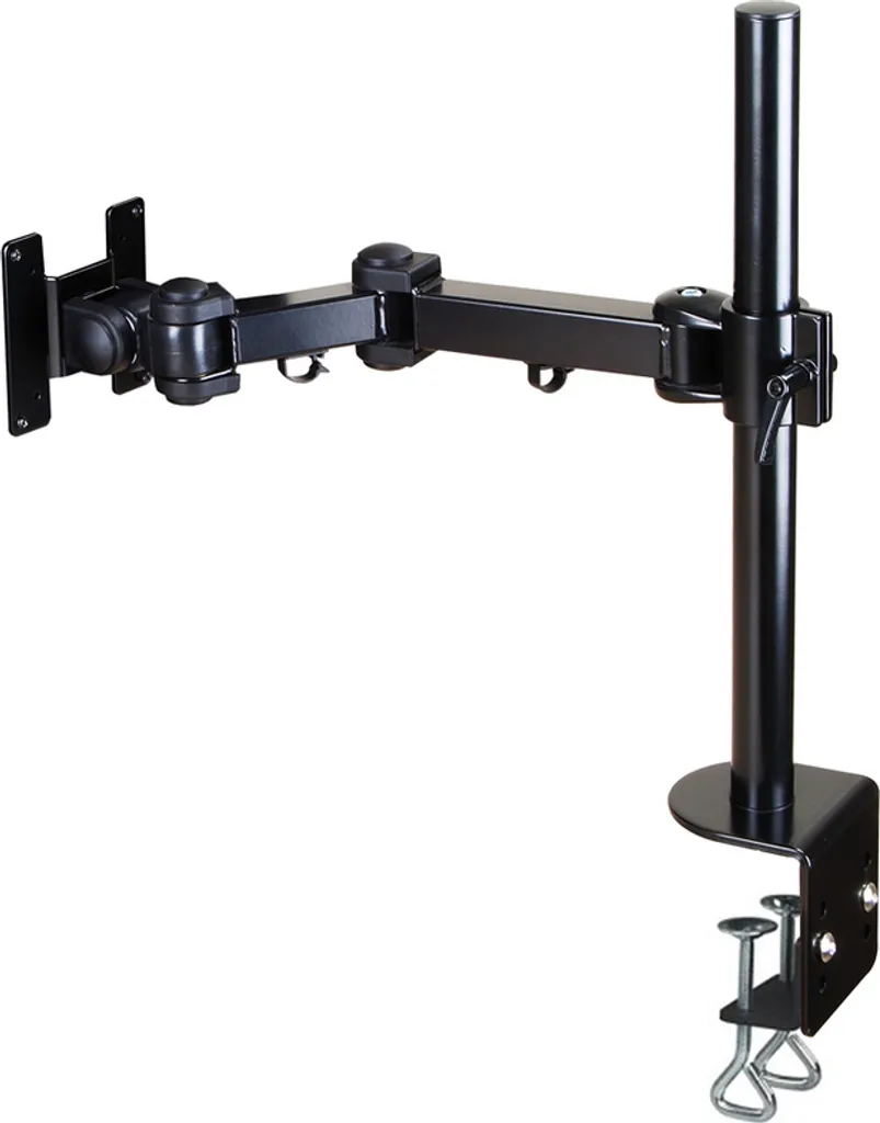 Support de Moniteur pour Télétravail 10-30 Pouces Orientable Noir Robuste - 9