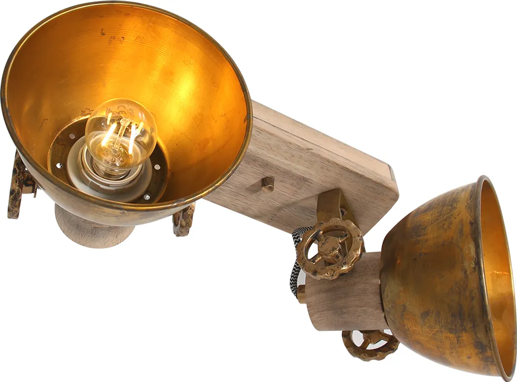 Spot Mexlite Gearwood 7969BR Bronzo: Illuminazione Design E27