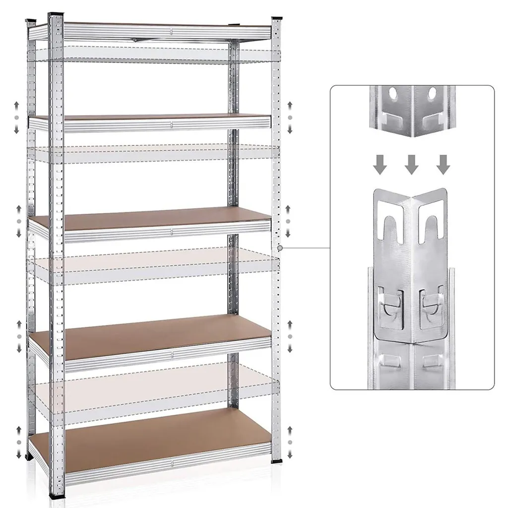 Étagère de garage métallique lot de 2 modules de rangement modulables - 7
