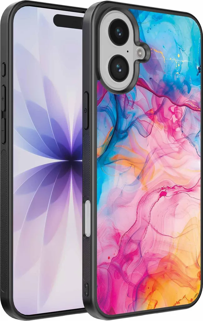 Cover iPhone 17 Elegante Marmo Arcobaleno - Protezione Morbida TPU