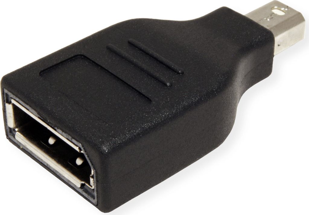 VALUE DisplayPort Adapter, Mini DP ST - DP BU Produktbild 