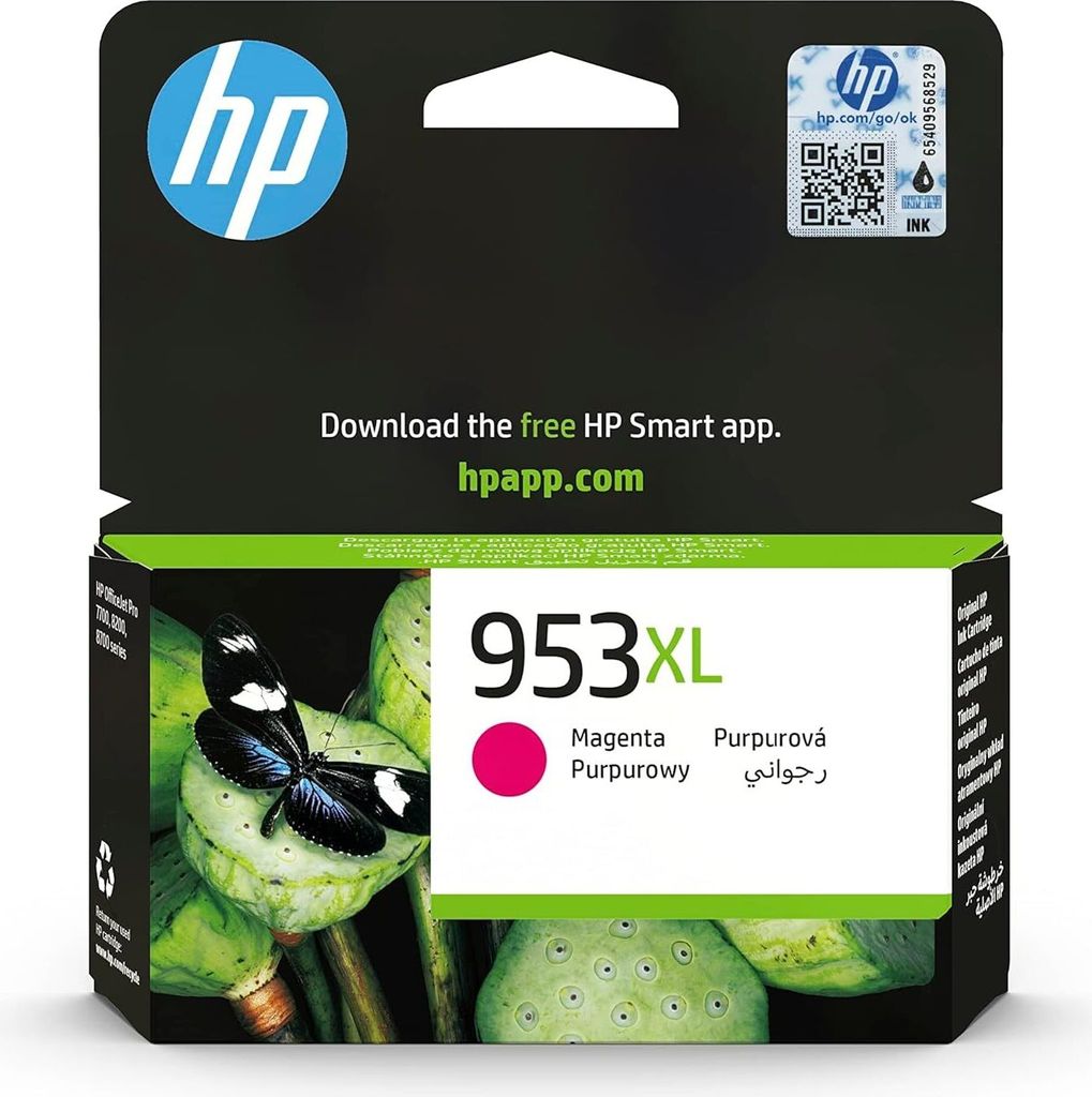 HP 953XL (F6U17AE) Original Druckerpatrone Magenta mit Produktbild 