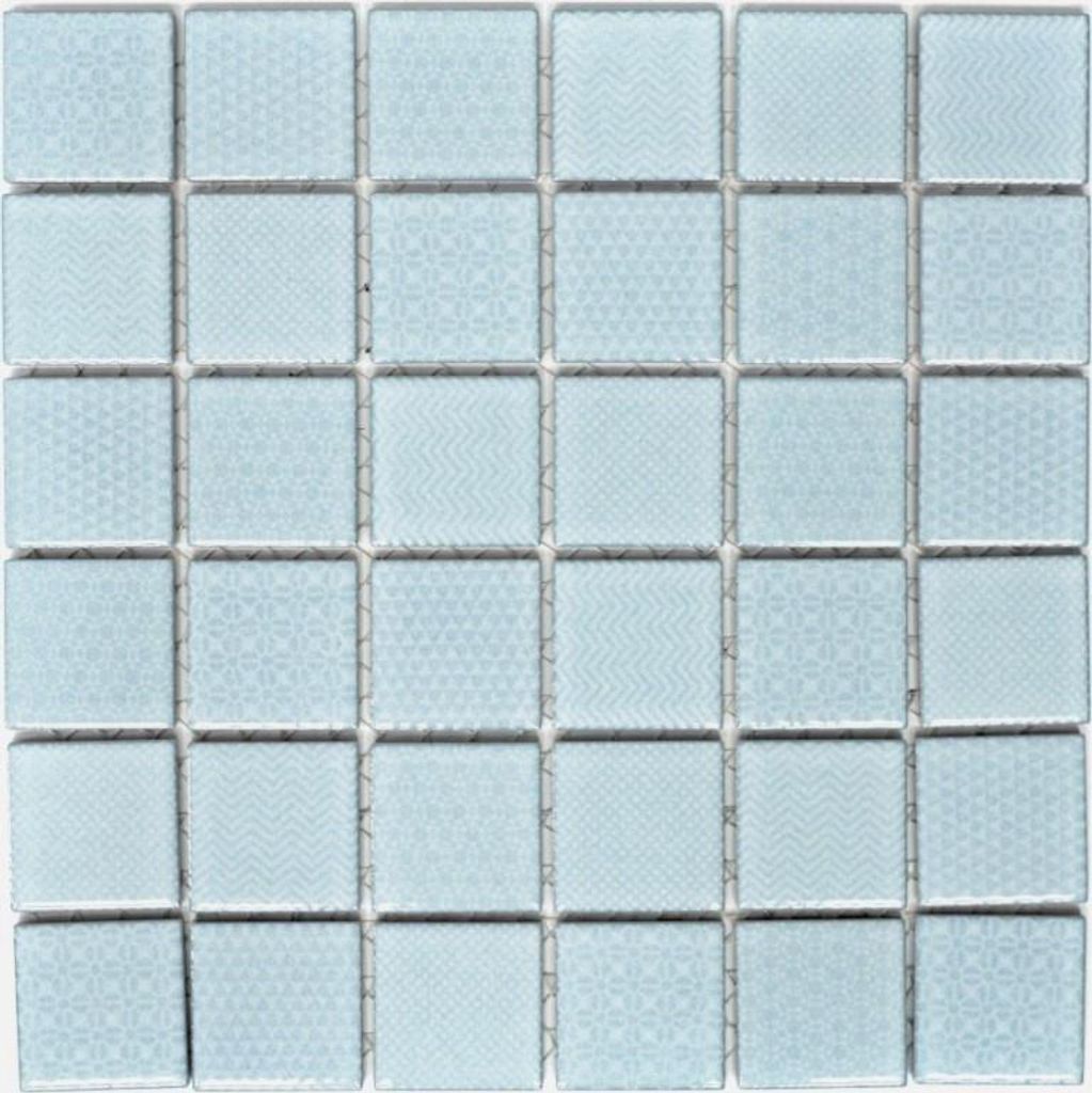 Mosaikfliese TÜRKIS AQUABLAU HELL BAD Pool Fliesenspiegel Küche MOS16-0402