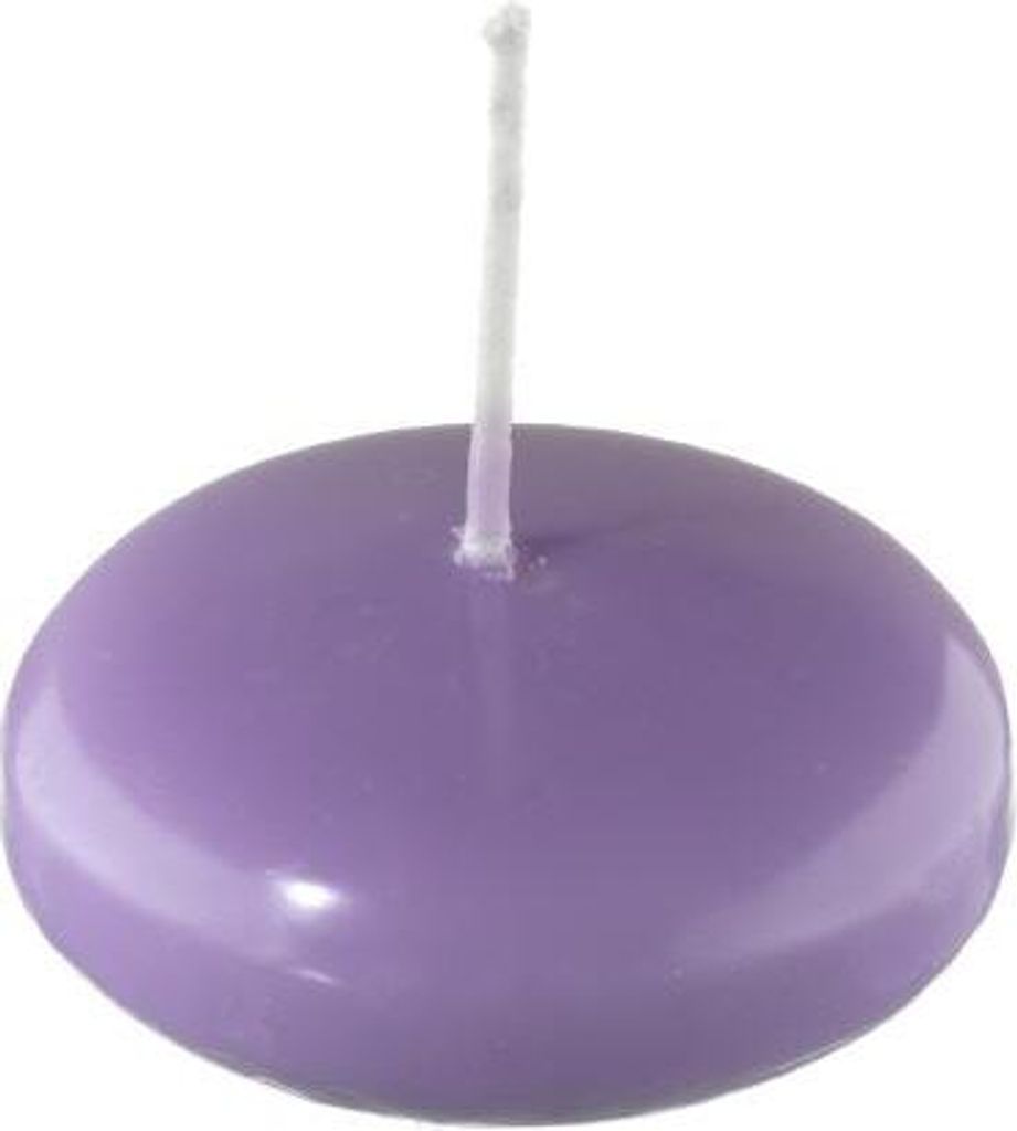 Schwimmkerzen Veilchen 24 x Ø 60 mm, 20 Stück