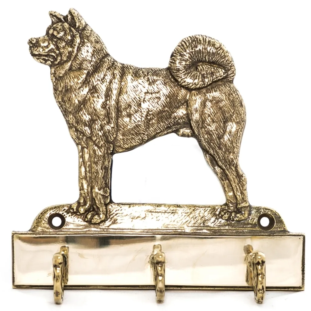 Portachiavi E Guinzaglio Da Parete Shiba Inu – 22,9 Cm, In Acciaio, Made In USA
