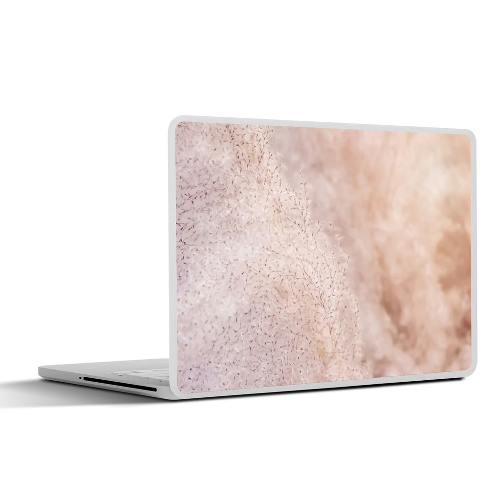 MuchoWow Laptop Aufkleber Sticker Cover Pampasgras - Struktur - Pflanzen - Natur 32.5x23.5 cm - Sticker für Laptop - Selbstklebend