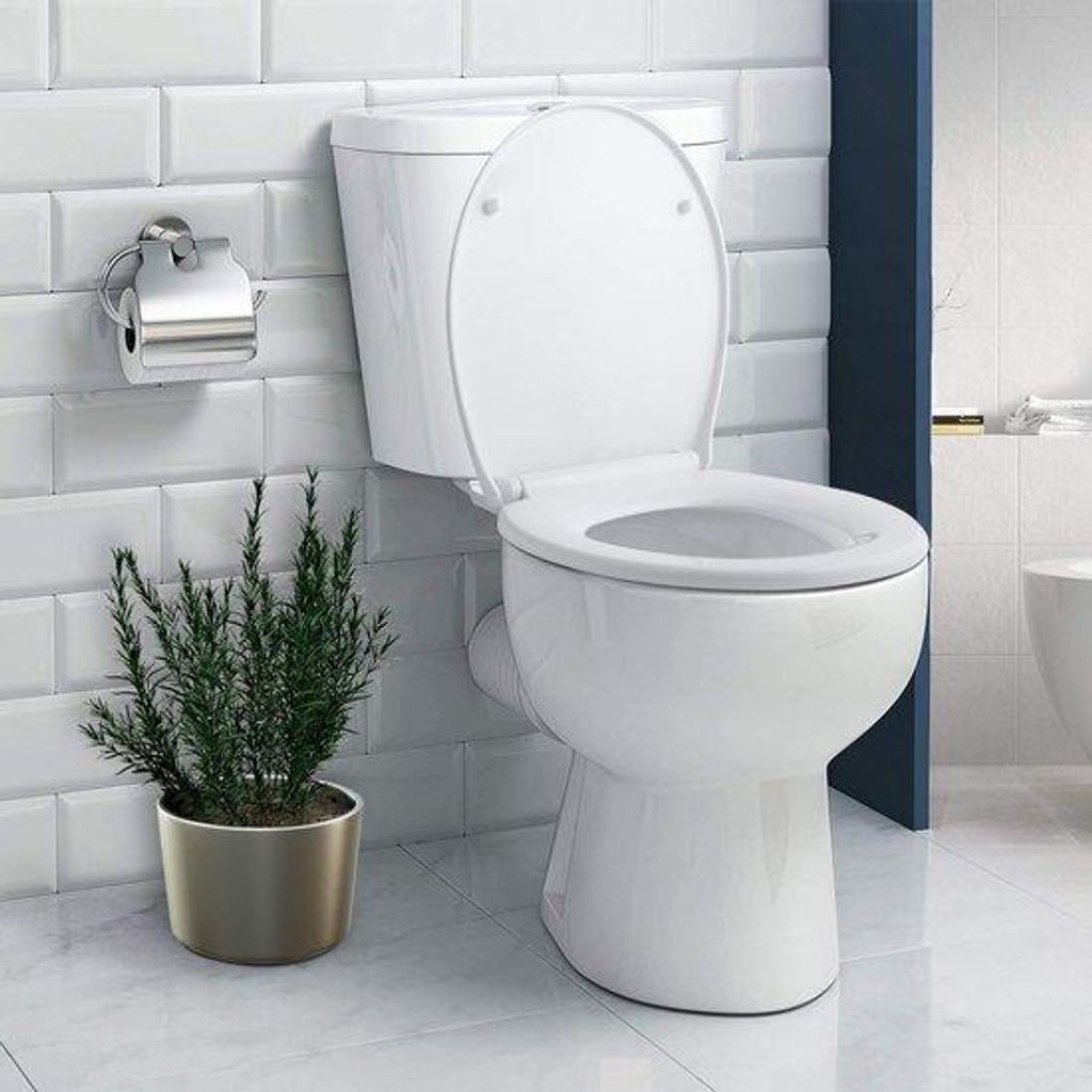Toilettsitz Duroplast, weiches Schließen, schnell, 44x37cm
