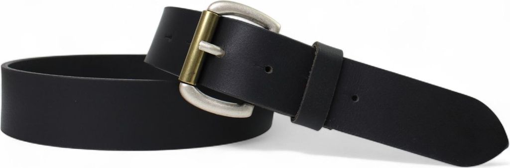 FRONHOFER Herren Ledergürtel Rollschnalle bicolor, Büffelleder, echt Leder, 4 cm