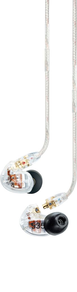 Shure SE535, Kabelgebunden, Bühne/Studio, 18 - 19000 Hz, 30 g, Kopfhörer, Transparent