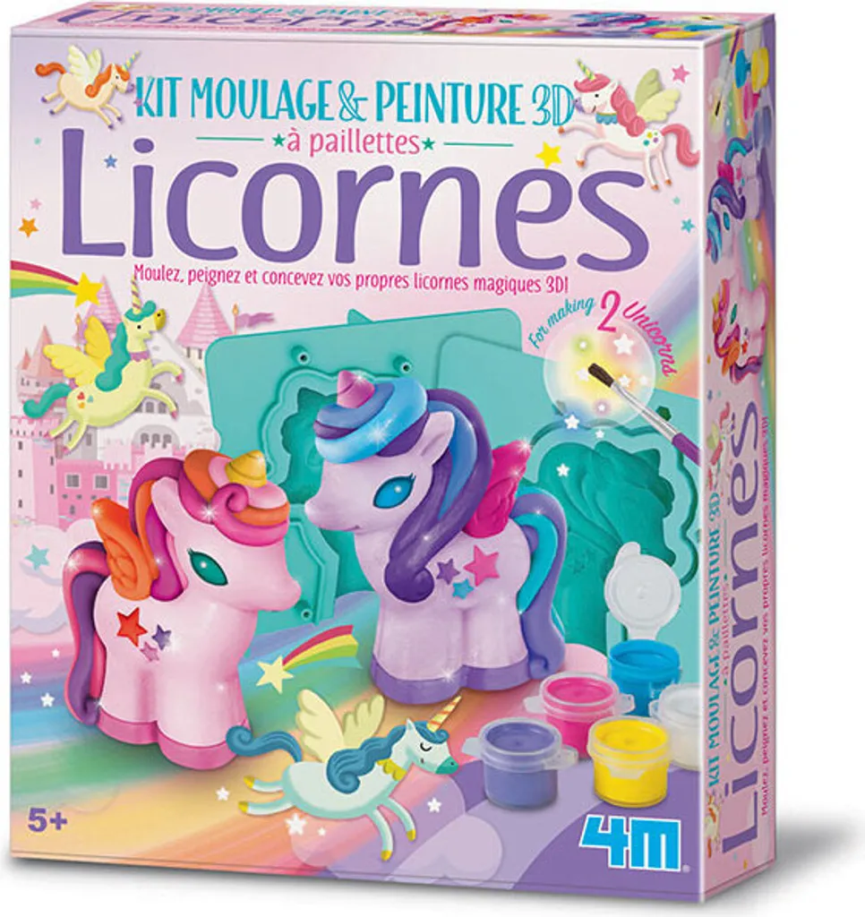 Occupez vos Enfants Intelligemment : Kit de Moulage Licorne 3D - 4M