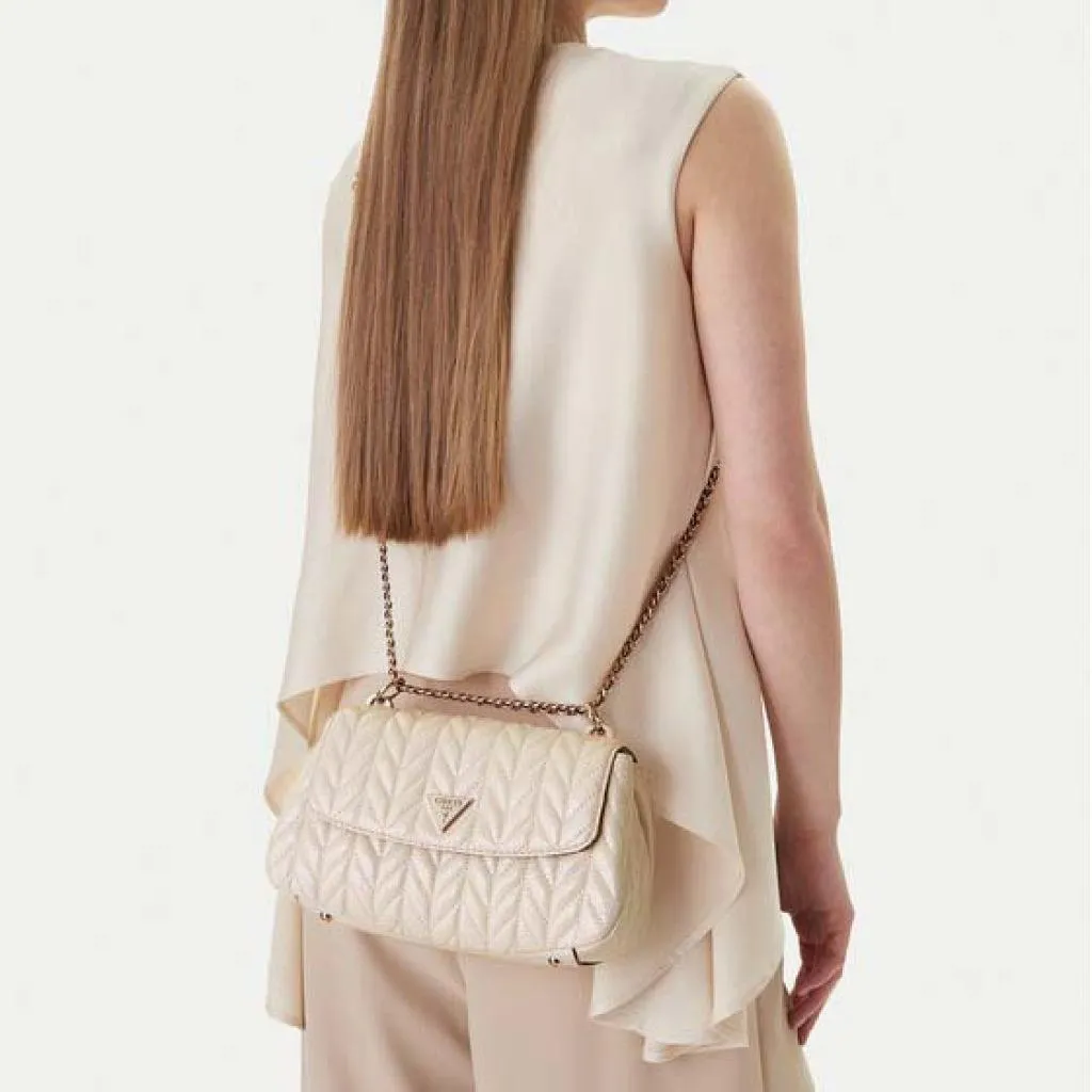 Sac à main Guess Cheryl blanc idéal pour vos sorties - Style Convertible - 4