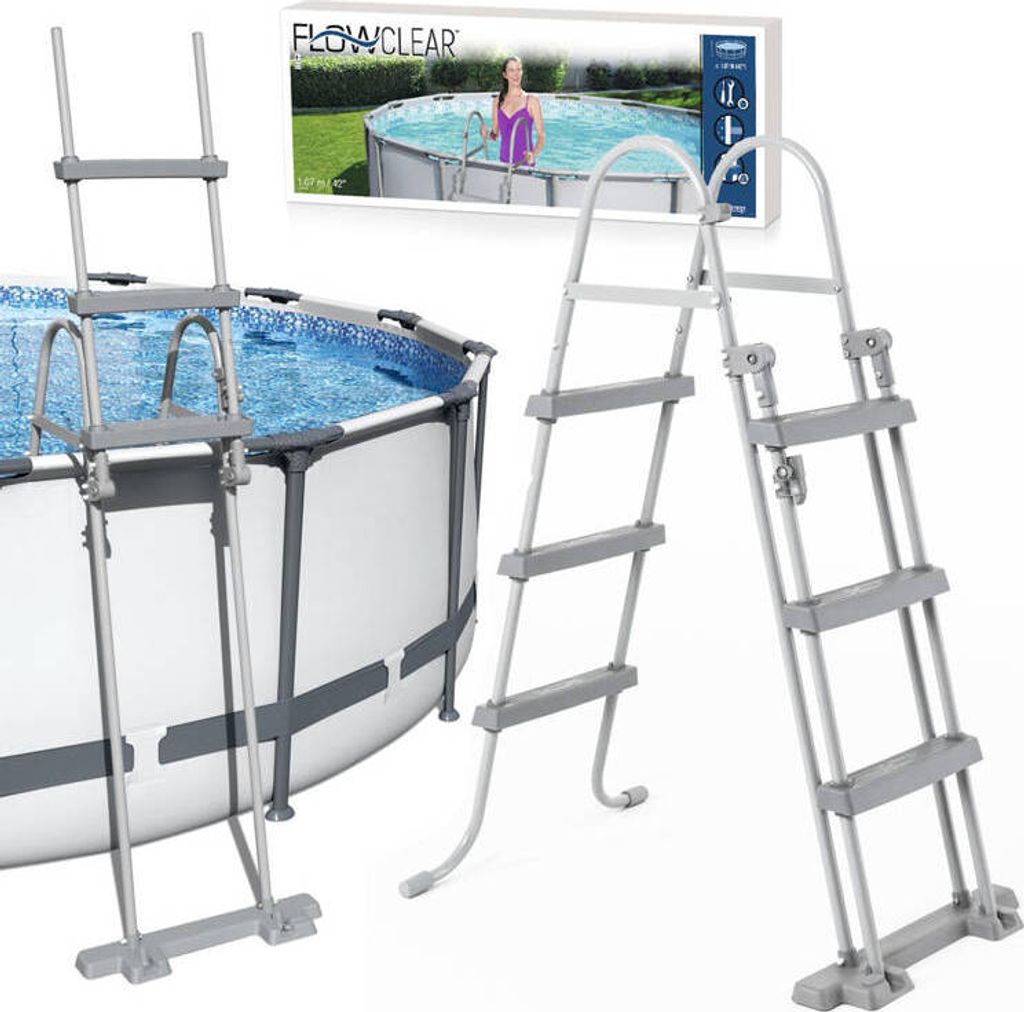 Bestway Flowclear™ Sicherheitsleiter 107 cm, Maximale Produktbild 