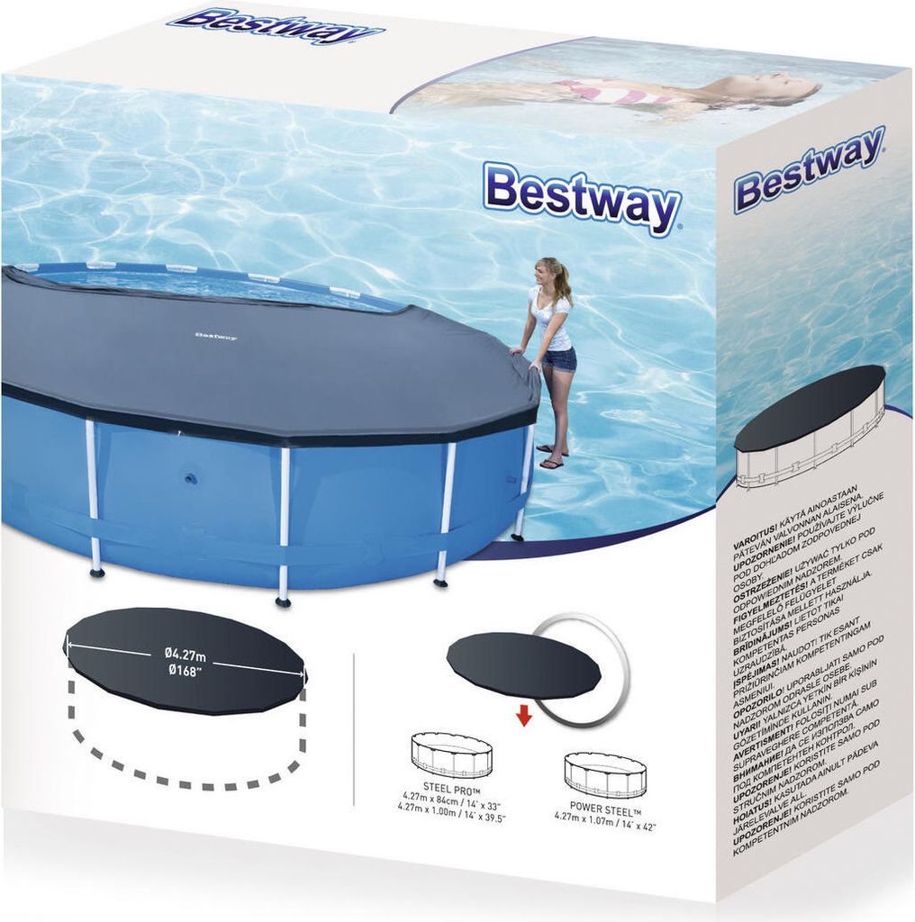 Bestway Abdeckplane für Frame Pool Ø 427 cm; 58248 Produktbild 10