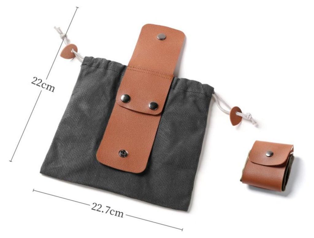 INF Faltbare Werkzeugtasche aus Canvas – Polyurethanbeschichtetes, gewachstes Canvas, große, faltbare und tragbare Werkzeugtasche mit Kordelzug ...