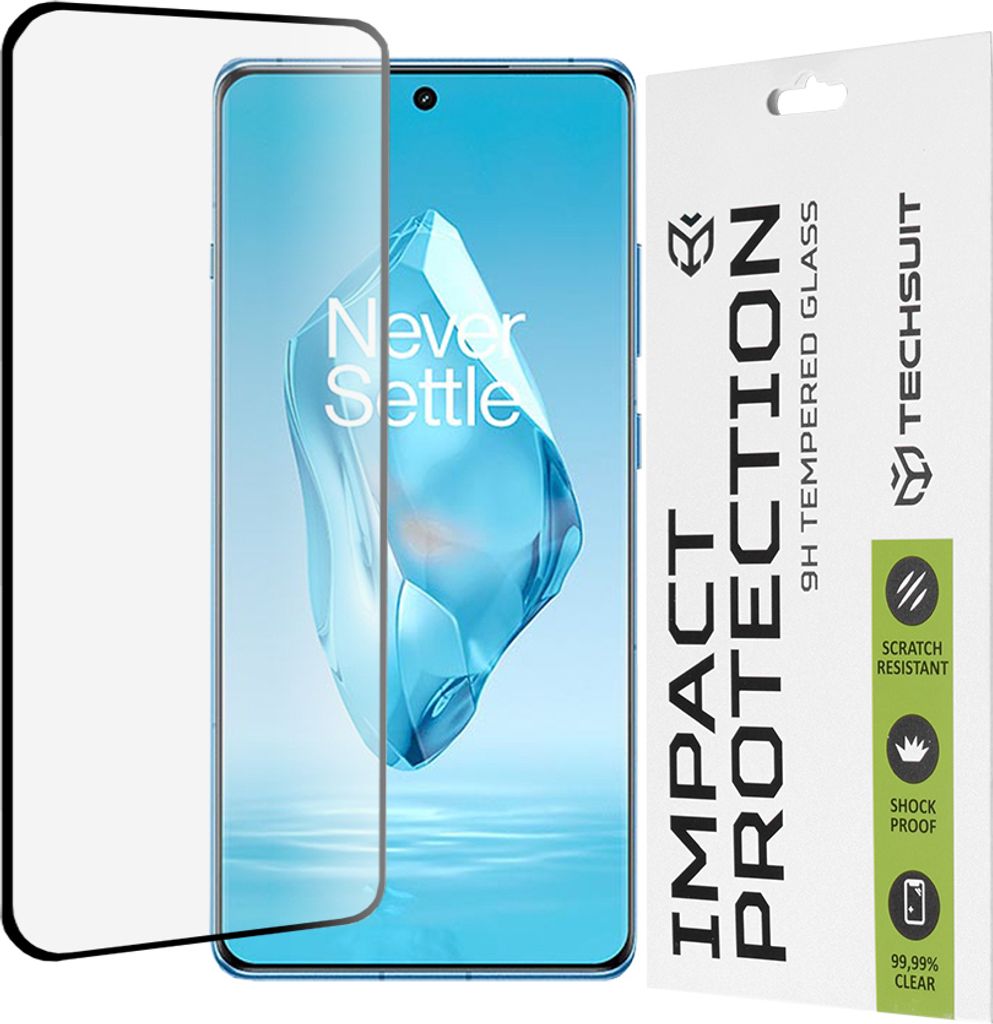 Techsuit 111D Vollflächiges Schutzglas für OnePlus 12R - Maximale Sicherheit KP30905