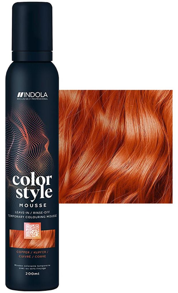 Indola CSM Kupfer 200ml Mousse Color Style Immagine del prodotto  Immagine generata dall'IA