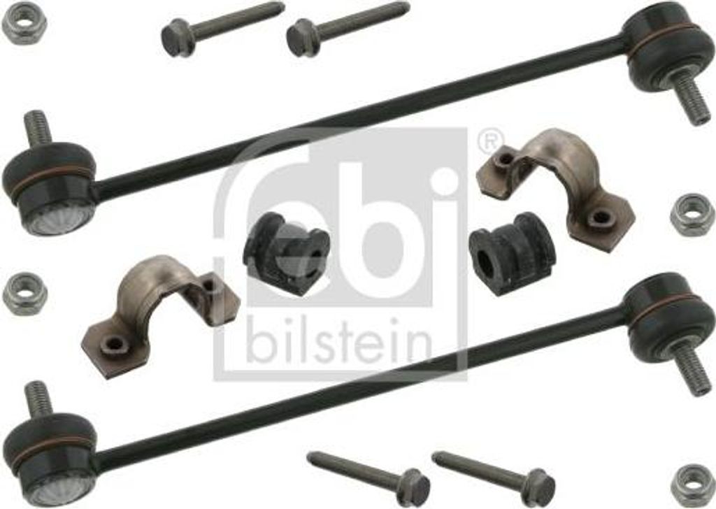FEBI BILSTEIN 37069 Reparatursatz, Stabilisatorlager OE 6Q0411314M kompatibel mit Polo 6R, Polo 9N, Fox, Rapid, Fabia, Toledo, Ibiza, Cordoba, A1 8X