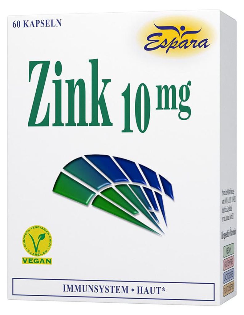 Espara Zink 10 mg, capsules, 60 stuks Productafbeelding 