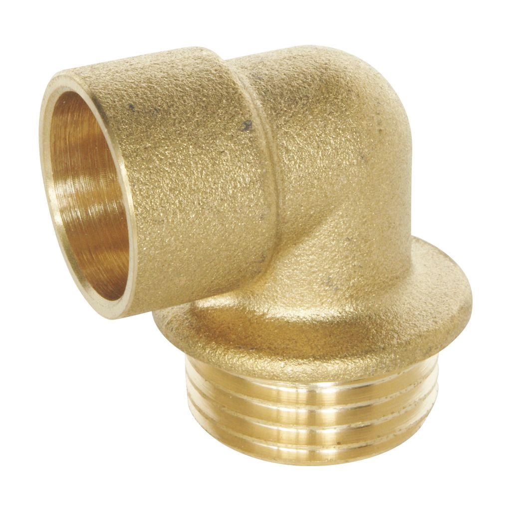 SOMATHERM FOR YOU – Messing-Schweißbogen – Außengewinde 15/21 – Für Kupferrohr Ø 16 – 2er-Pack