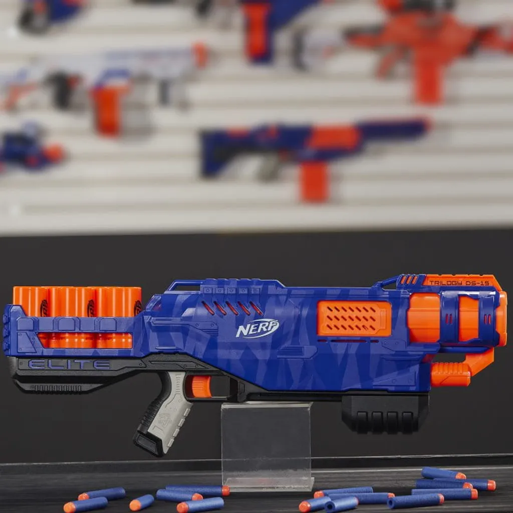 Fusil à Pompe Nerf Trilogy DS-15 : Jouet Lance-Fléchettes avec Cartouche - 3