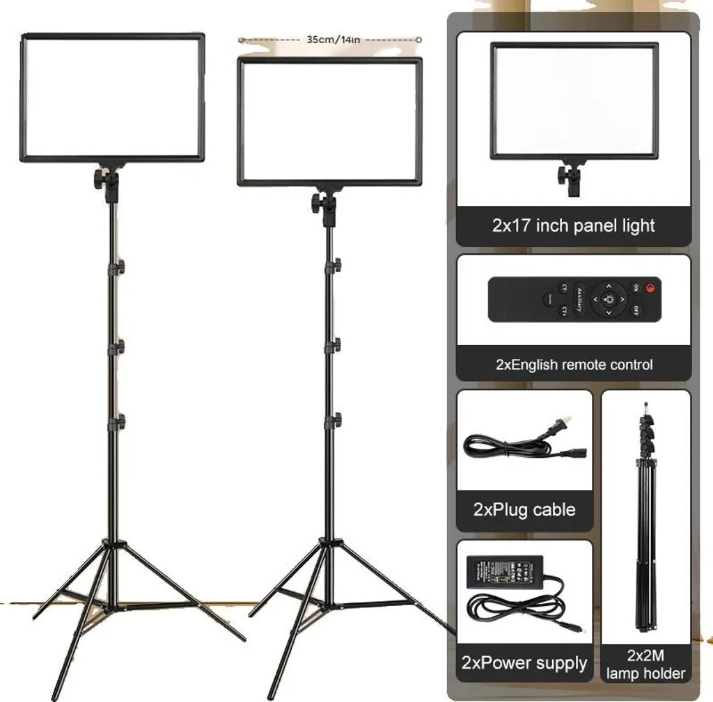 Kit éclairage 17 pouces à luminosité variable et double couleur