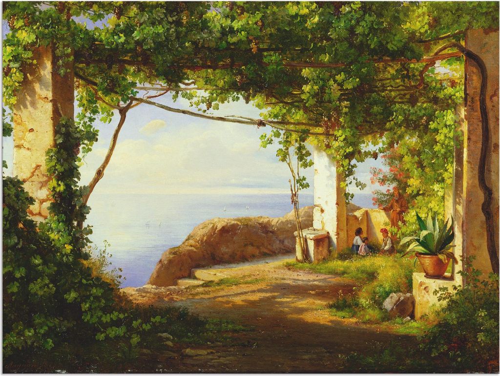 ARTland Wandbild Alu für Innen & Outdoor Sorrento. 1875 Größe: 80x60 cm