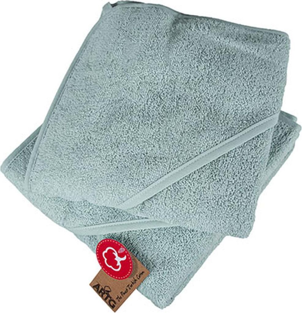 A&R 032.50 | Baby Hooded Towel / 75 x 75 cm - Farbe: Pastel Green/Pastel Green/Pastel Green - Größe: 75 x 75 cm