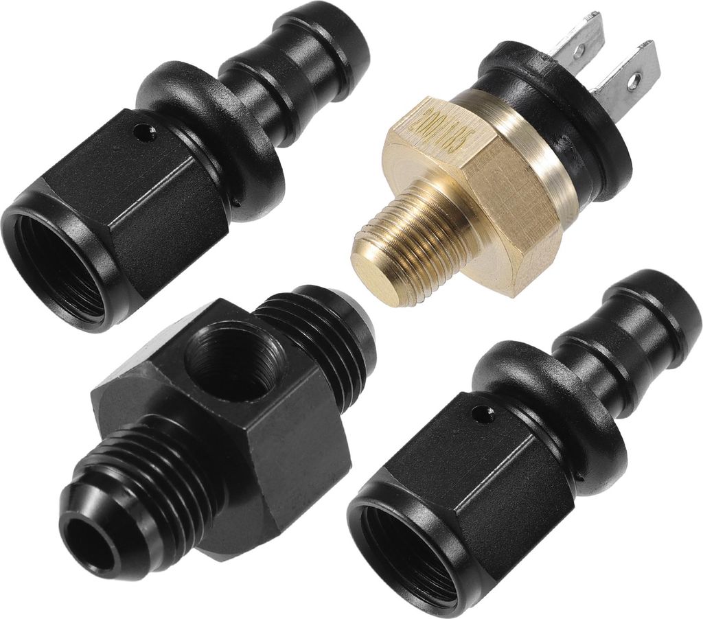 Thermostat-Schalter-Set, 6AN 200°F ein - 185°F aus, universal für Autos
